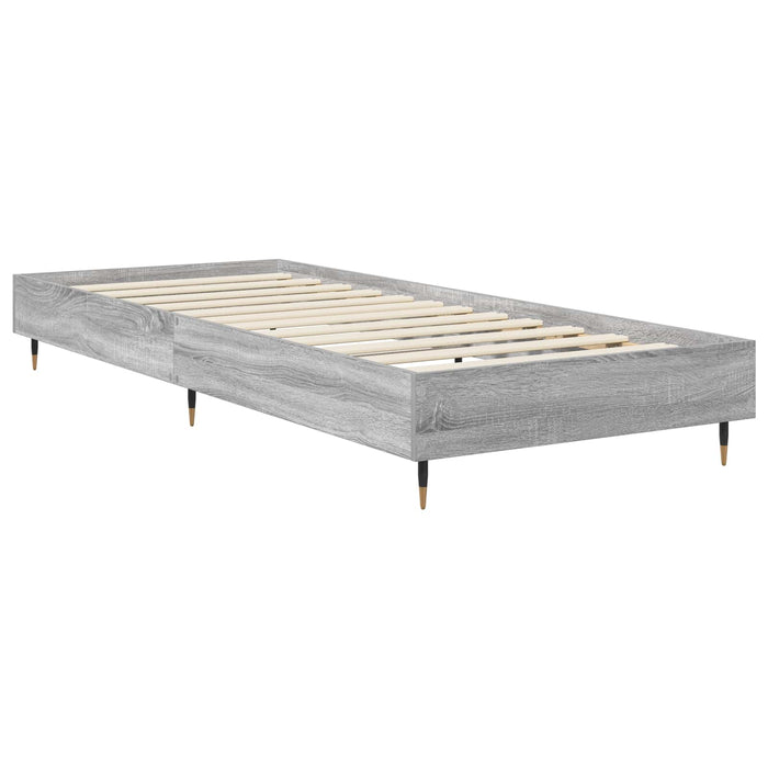 Cadru de pat Sonoma gri 80 x 200 cm Lemn prelucrat WALTI