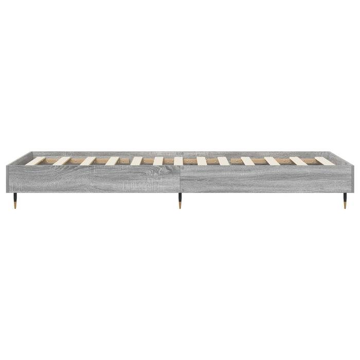 Cadru de pat Sonoma gri 80 x 200 cm Lemn prelucrat WALTI