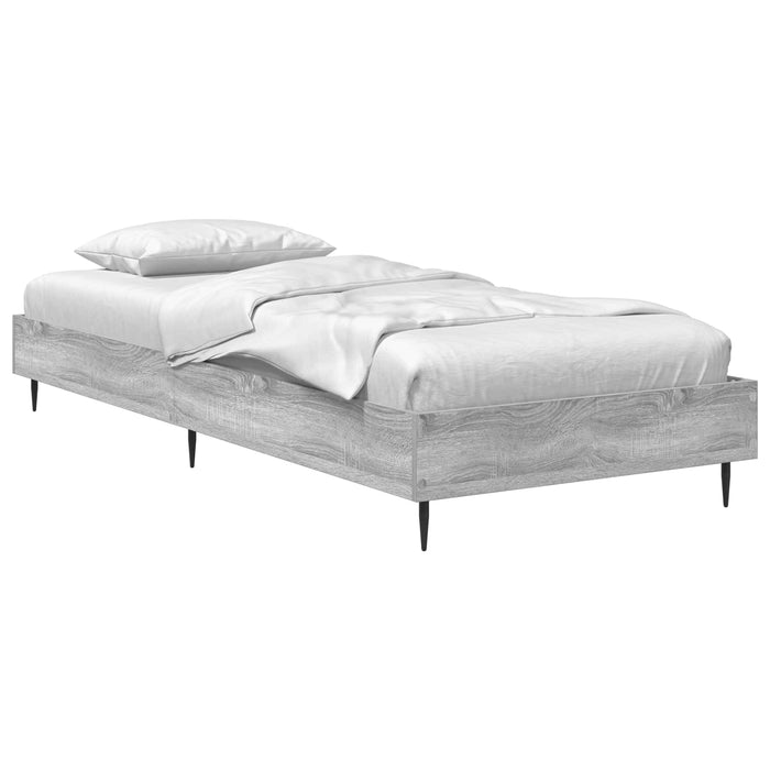 Cadru de pat Sonoma gri 80 x 200 cm Lemn prelucrat WALTI