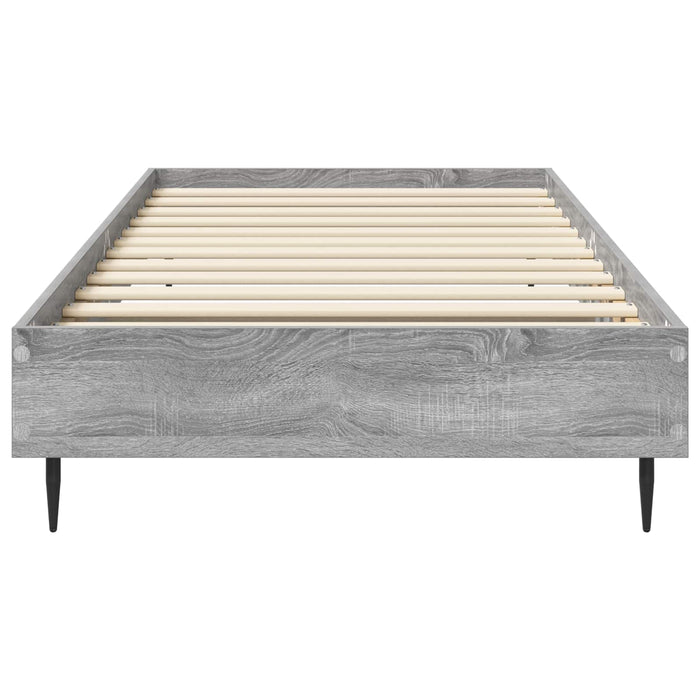 Cadru de pat Sonoma gri 80 x 200 cm Lemn prelucrat WALTI