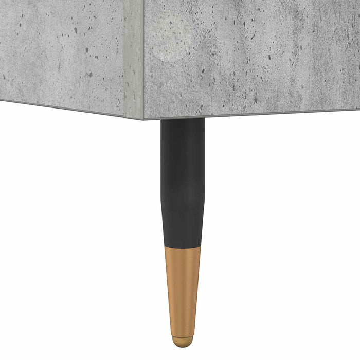 Cadru de pat Gri Beton 80 x 200 cm Lemn prelucrat WALTI
