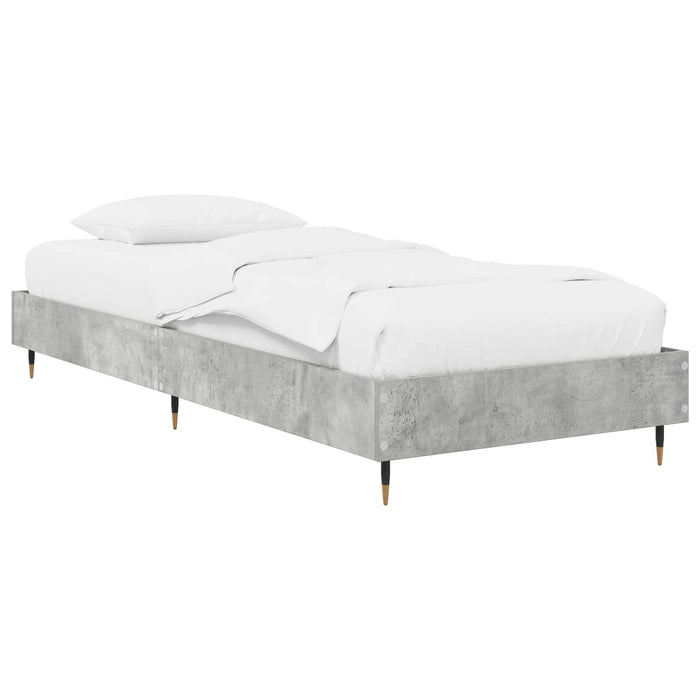 Cadru de pat Gri Beton 80 x 200 cm Lemn prelucrat WALTI