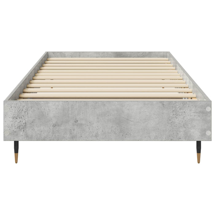 Cadru de pat Gri Beton 80 x 200 cm Lemn prelucrat WALTI