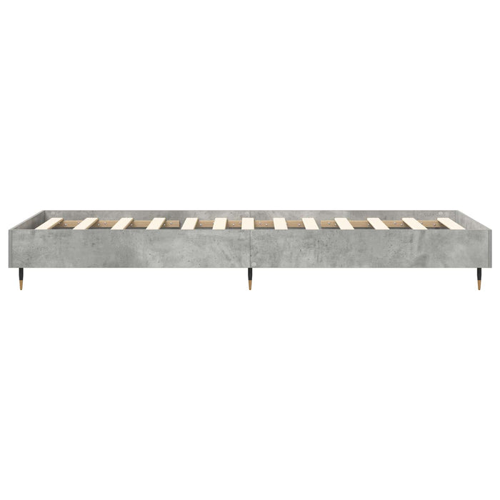 Cadru de pat Gri Beton 80 x 200 cm Lemn prelucrat WALTI