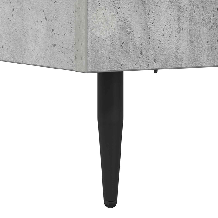 Cadru de pat Gri Beton 80 x 200 cm Lemn prelucrat WALTI