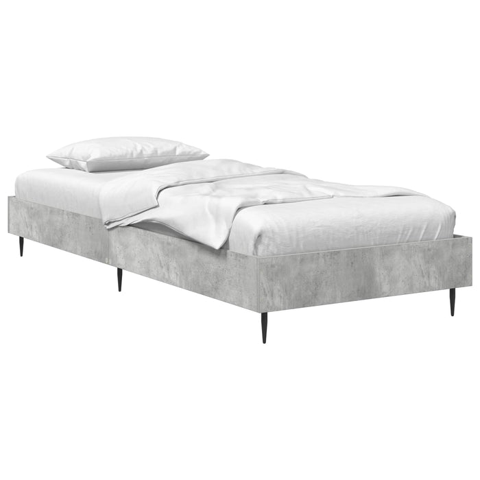 Cadru de pat Gri Beton 80 x 200 cm Lemn prelucrat WALTI