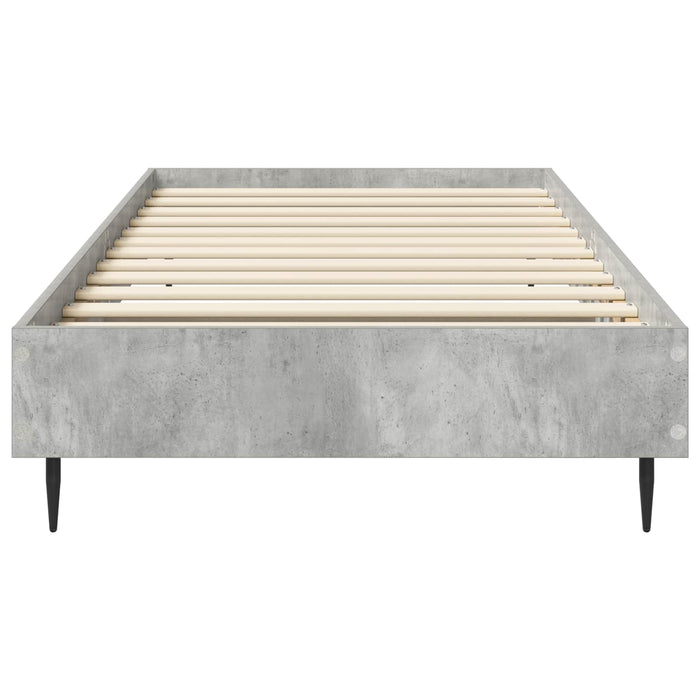 Cadru de pat Gri Beton 80 x 200 cm Lemn prelucrat WALTI