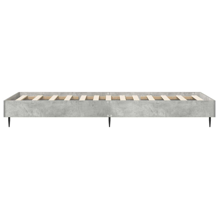 Cadru de pat Gri Beton 80 x 200 cm Lemn prelucrat WALTI