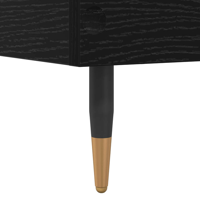 Cadru de pat Stejar Negru 80 x 200 cm Lemn prelucrat WALTI