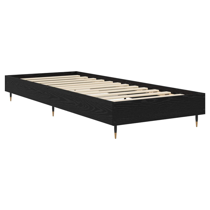 Cadru de pat Stejar Negru 80 x 200 cm Lemn prelucrat WALTI