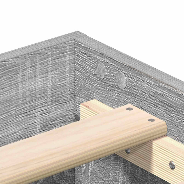 Cadru de pat Sonoma gri 80 x 200 cm Lemn prelucrat WALTI