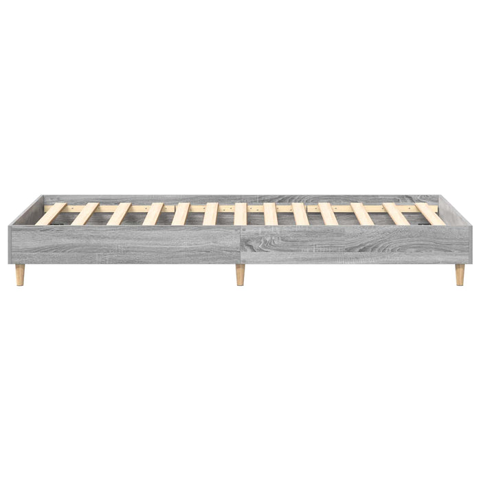 Cadru de pat Sonoma gri 80 x 200 cm Lemn prelucrat WALTI