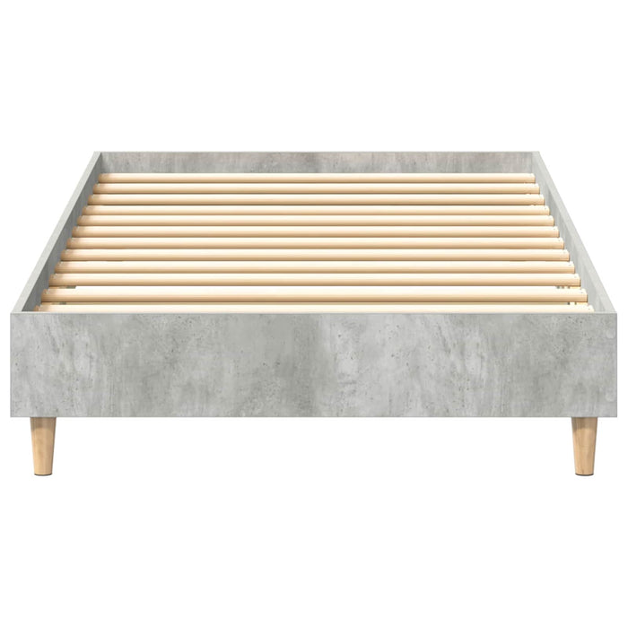 Cadru de pat Gri Beton 80 x 200 cm Lemn prelucrat WALTI