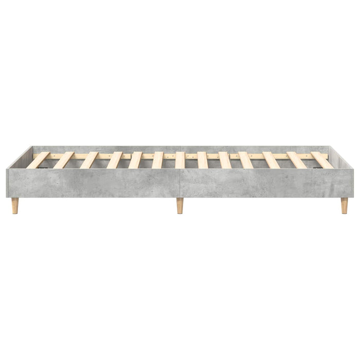 Cadru de pat Gri Beton 80 x 200 cm Lemn prelucrat WALTI