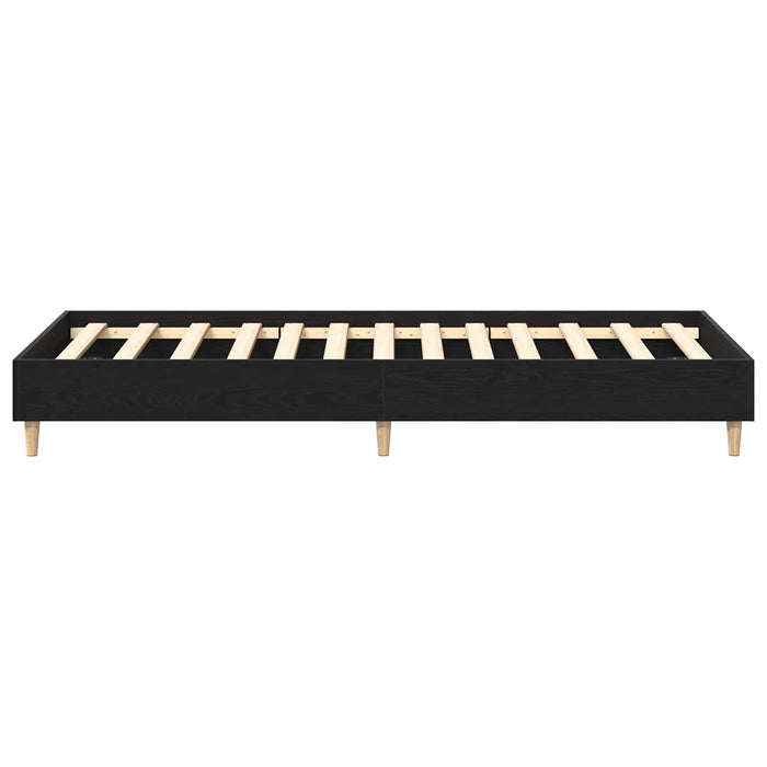 Cadru de pat Stejar Negru 80 x 200 cm Lemn prelucrat WALTI