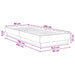 Cadru de pat la sol Stejar fumuriu 80 x 200 cm Lemn prelucrat - WALTI WALTI