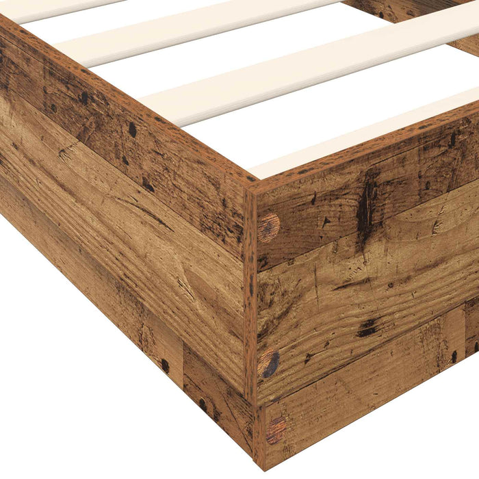 Cadru de pat la sol Lemn vechi 80 x 200 cm Lemn prelucrat WALTI