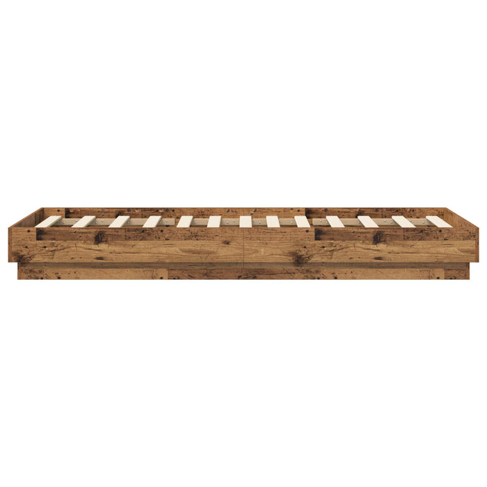 Cadru de pat la sol Lemn vechi 80 x 200 cm Lemn prelucrat WALTI