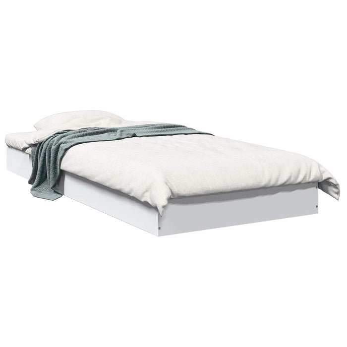 Cadru de pat la sol Alb 80 x 200 cm Lemn prelucrat WALTI