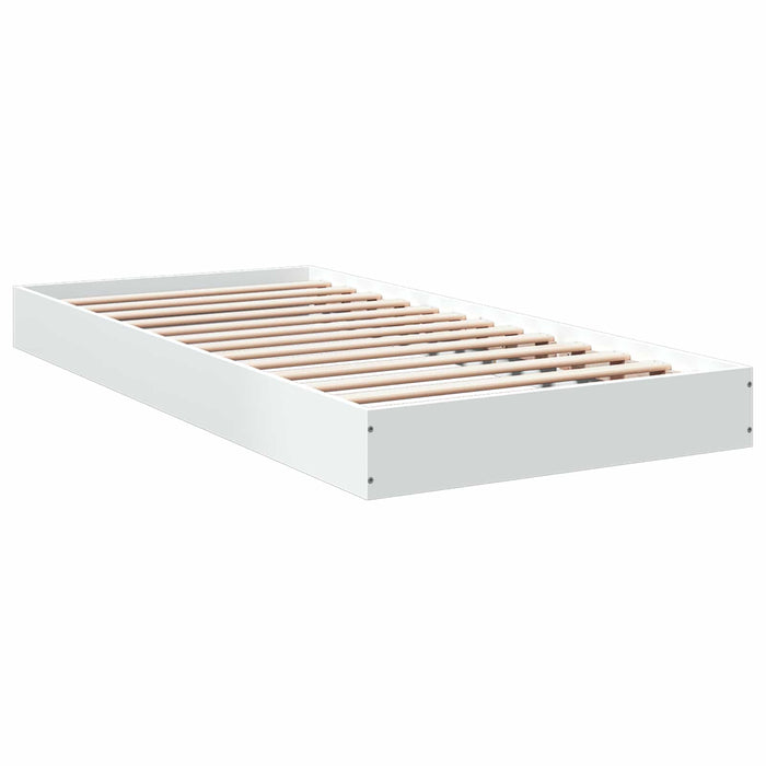 Cadru de pat la sol Alb 80 x 200 cm Lemn prelucrat WALTI