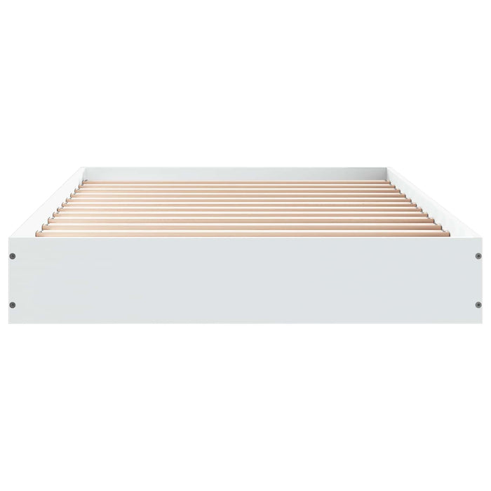 Cadru de pat la sol Alb 80 x 200 cm Lemn prelucrat WALTI