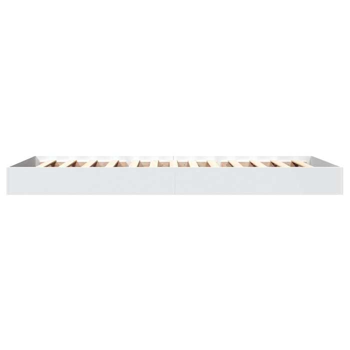 Cadru de pat la sol Alb 80 x 200 cm Lemn prelucrat WALTI
