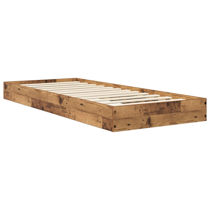 Cadru de pat la sol Lemn vechi 80 x 200 cm Lemn prelucrat WALTI