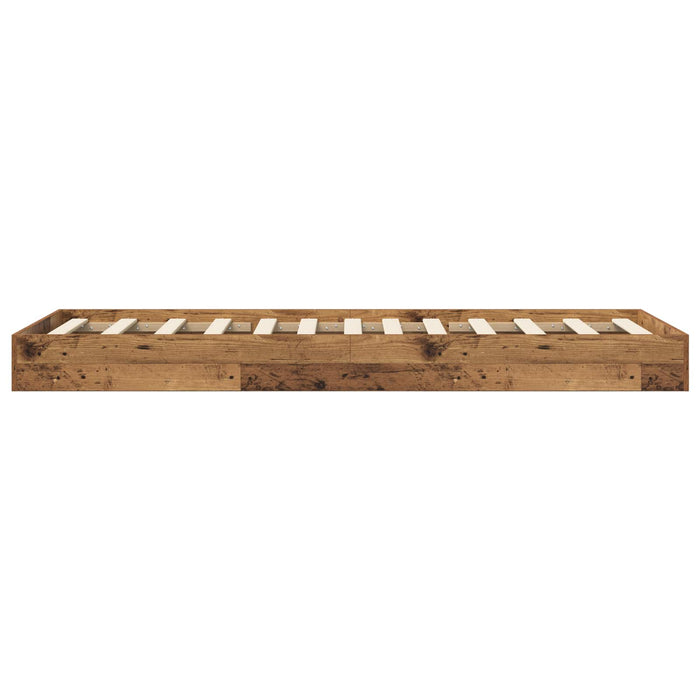 Cadru de pat la sol Lemn vechi 80 x 200 cm Lemn prelucrat WALTI