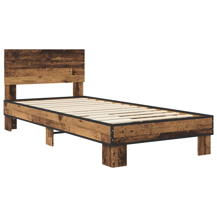 Cadru de Pat cu Tăblie Lemn vechi 80 x 200 cm Lemn prelucrat WALTI