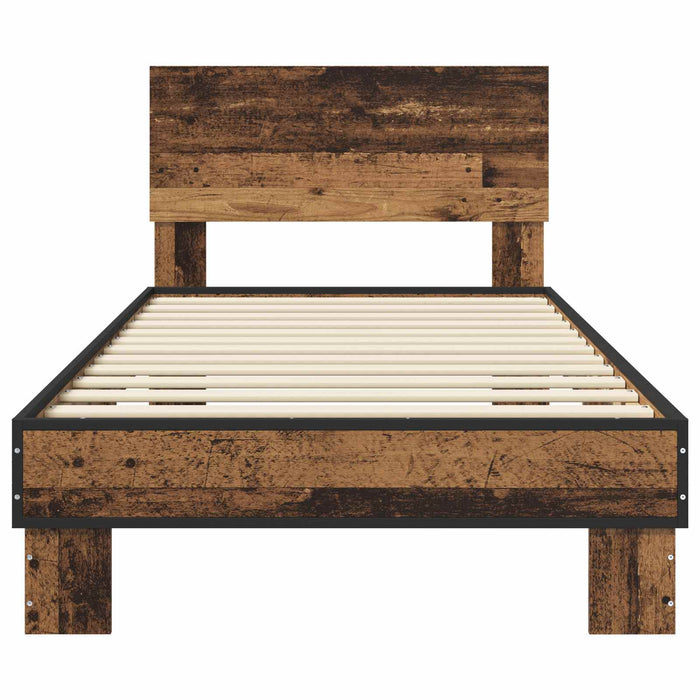 Cadru de Pat cu Tăblie Lemn vechi 80 x 200 cm Lemn prelucrat WALTI