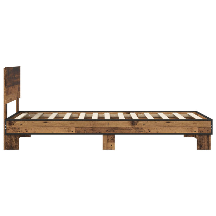 Cadru de Pat cu Tăblie Lemn vechi 80 x 200 cm Lemn prelucrat WALTI
