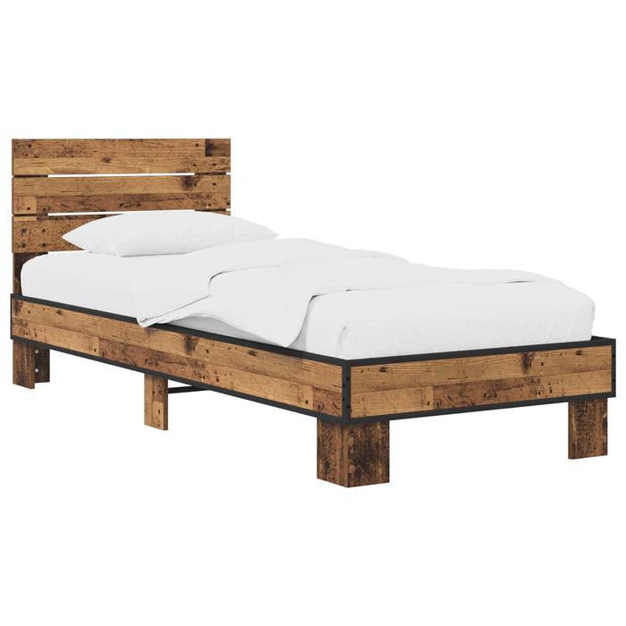 Cadru de Pat cu Tăblie Lemn vechi 80 x 200 cm Lemn prelucrat WALTI