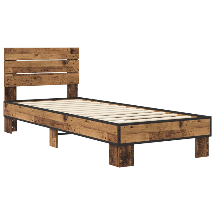Cadru de Pat cu Tăblie Lemn vechi 80 x 200 cm Lemn prelucrat WALTI
