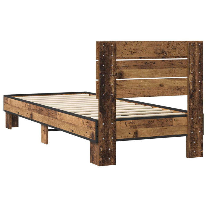 Cadru de Pat cu Tăblie Lemn vechi 80 x 200 cm Lemn prelucrat WALTI
