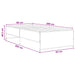 Cadru de pat Stejar Sonoma 80 x 200 cm Lemn prelucrat - WALTI WALTI