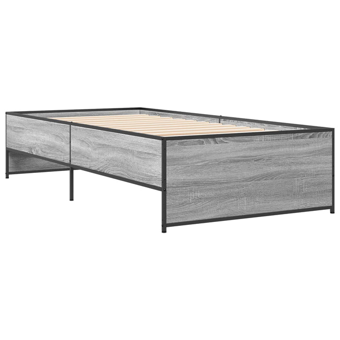 Cadru de pat Sonoma gri 80 x 200 cm Lemn prelucrat - WALTI WALTI