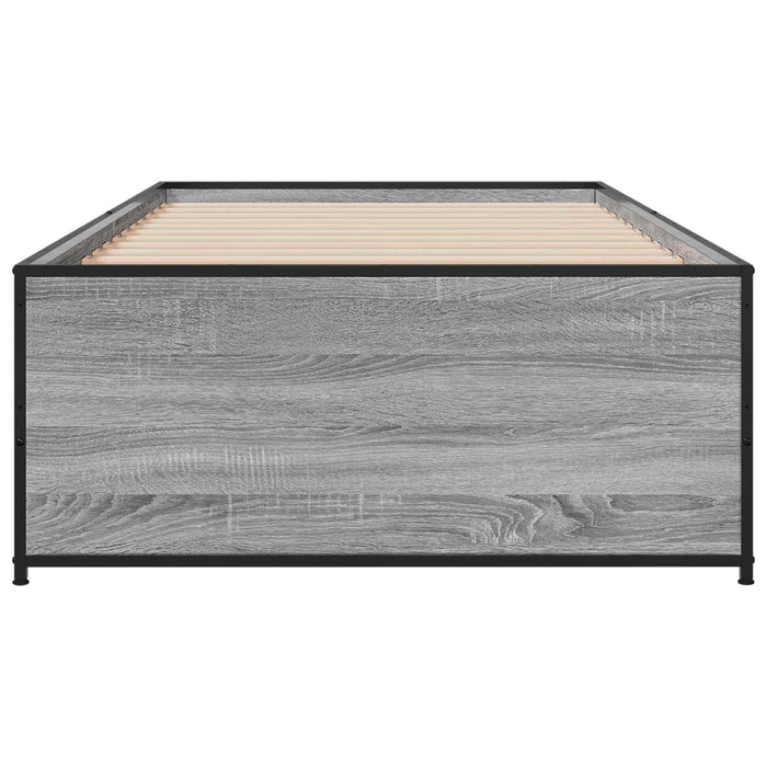 Cadru de pat Sonoma gri 80 x 200 cm Lemn prelucrat - WALTI WALTI
