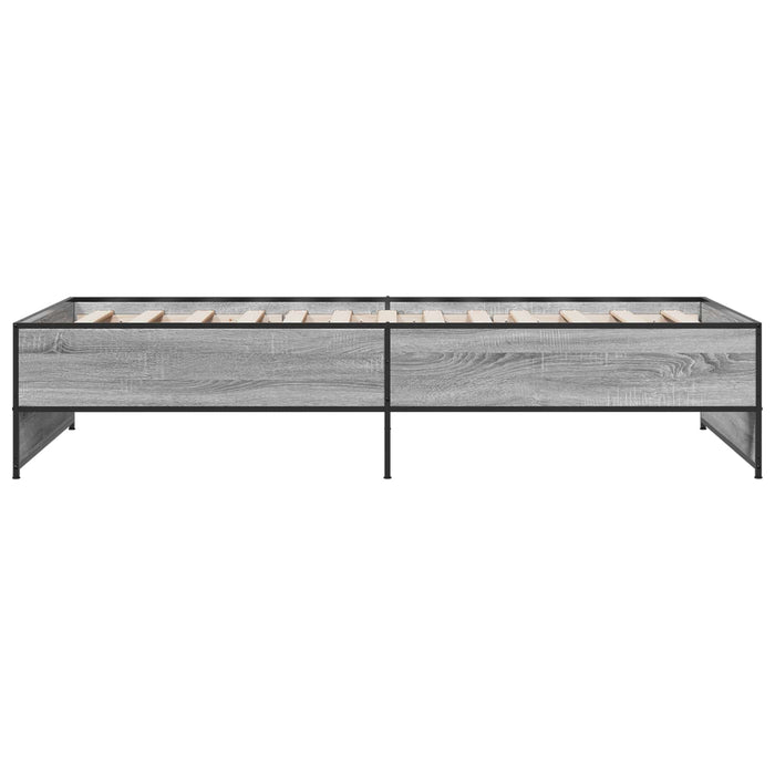 Cadru de pat Sonoma gri 80 x 200 cm Lemn prelucrat - WALTI WALTI
