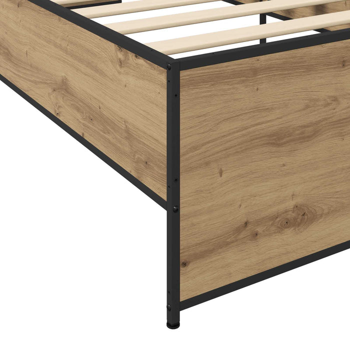 Cadru de pat Stejar Artizanal 80 x 200 cm Lemn prelucrat WALTI