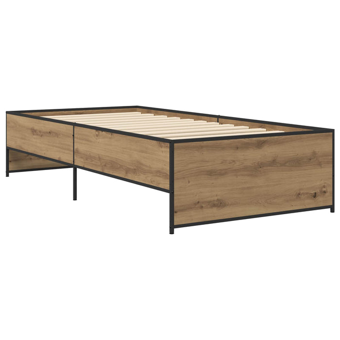 Cadru de pat Stejar Artizanal 80 x 200 cm Lemn prelucrat WALTI