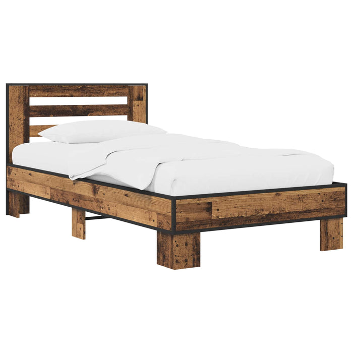 Cadru de Pat cu Tăblie Lemn vechi 80 x 200 cm Lemn prelucrat WALTI