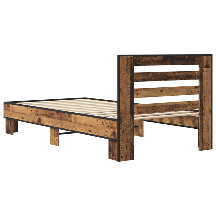 Cadru de Pat cu Tăblie Lemn vechi 80 x 200 cm Lemn prelucrat WALTI