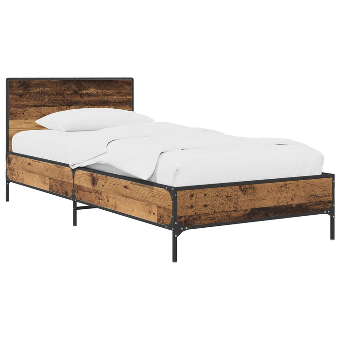 Cadru de Pat cu Tăblie Lemn vechi 80 x 200 cm Lemn prelucrat - WALTI WALTI