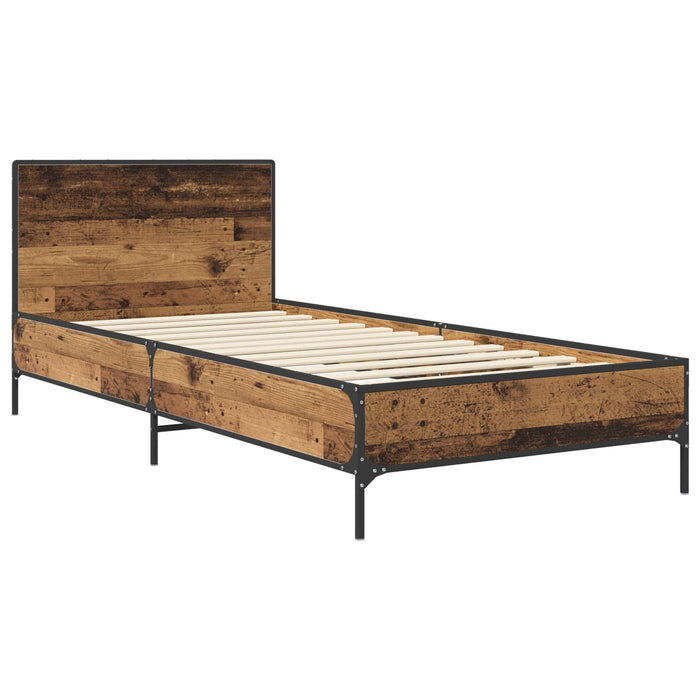 Cadru de Pat cu Tăblie Lemn vechi 80 x 200 cm Lemn prelucrat - WALTI WALTI
