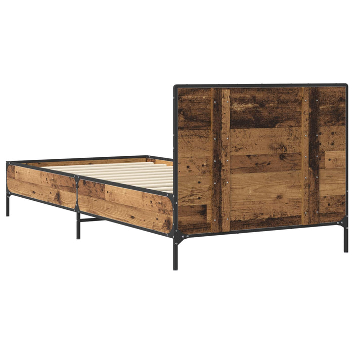Cadru de Pat cu Tăblie Lemn vechi 80 x 200 cm Lemn prelucrat - WALTI WALTI