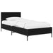 Cadru de Pat cu Tăblie Stejar Negru 80 x 200 cm Lemn prelucrat - WALTI WALTI