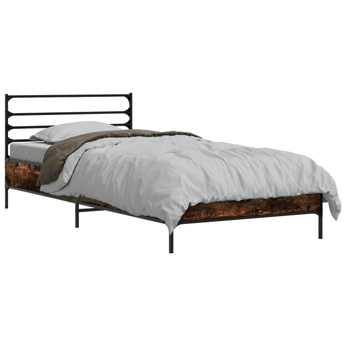 Cadru de pat Stejar fumuriu 80 x 200 cm Lemn prelucrat WALTI