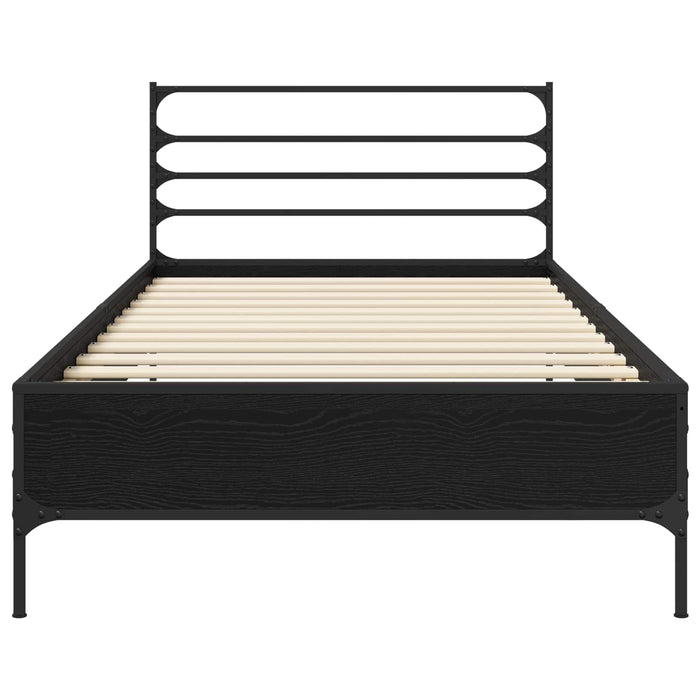 Cadru de pat Stejar Negru 80 x 200 cm Lemn prelucrat - WALTI WALTI