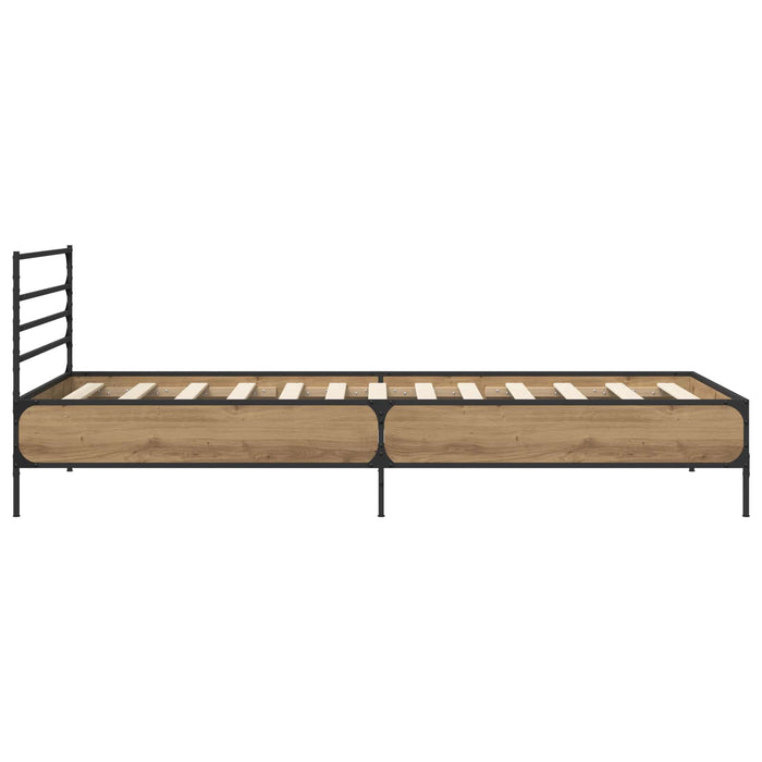 Cadru de pat Stejar artizanal 80 x 200 cm Lemn prelucrat - WALTI WALTI
