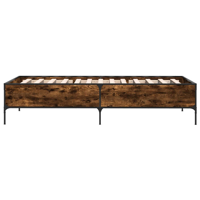 Cadru de pat Stejar fumuriu 80 x 200 cm Lemn prelucrat WALTI